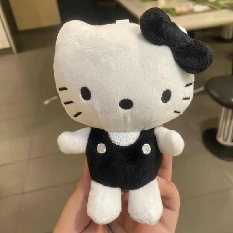 Sanrio Hello Kitty Plush Doll Keychain Kawaii Cartoon Bag Fashion Car Keychains Girl Birthday Gifts Backpack Decoration Pendant