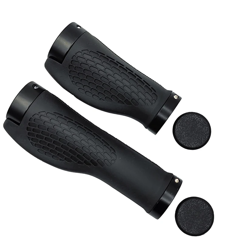 PE Gummi MTB Fahrrad Griffe Lenker Abdeckung Gummi Weiche Anti-Skid Fahrrad Grip Legierung Lock Bar BMX Griff Manschetten radfahren Zubehör