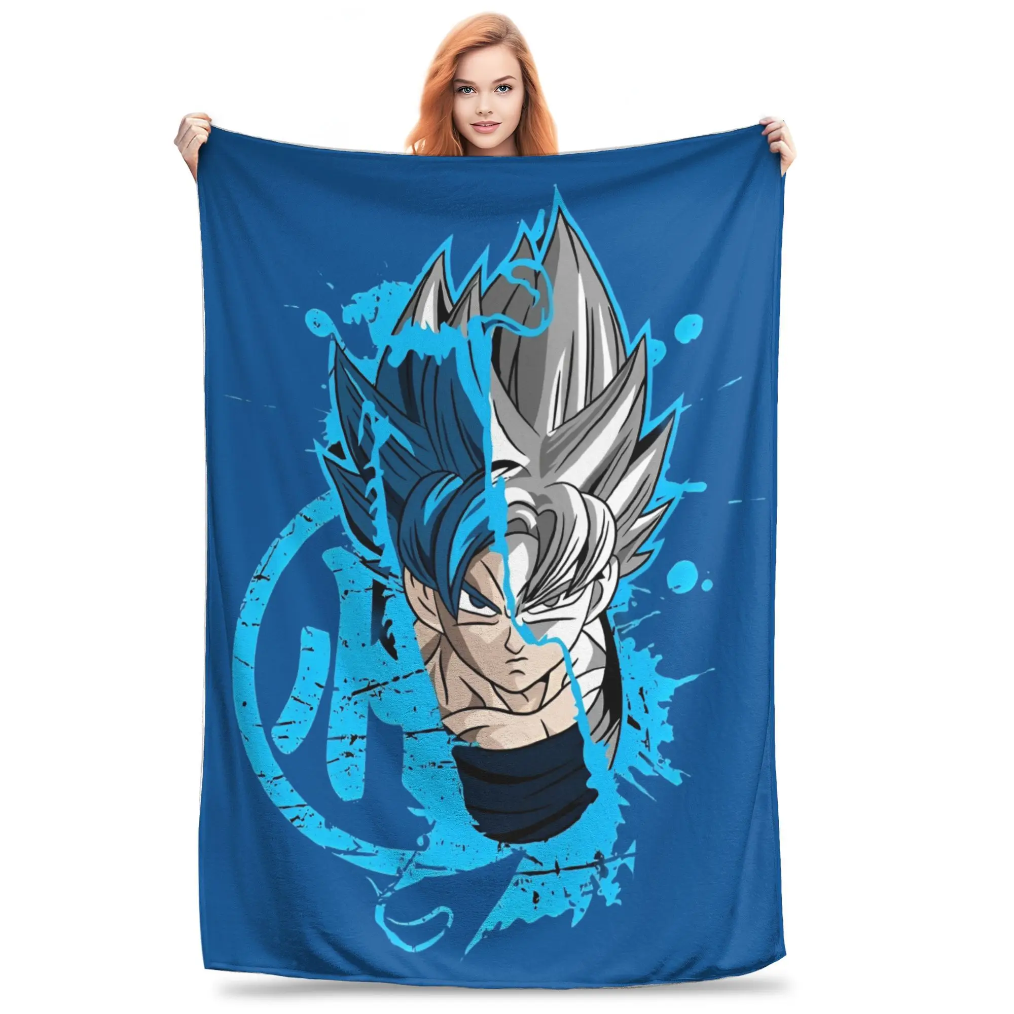 

Dragon Ball Z Super Saiyan фланелевые одеяла DBZ аниме модное одеяло для дивана постельное белье гостиная 200x150 см покрывало,
