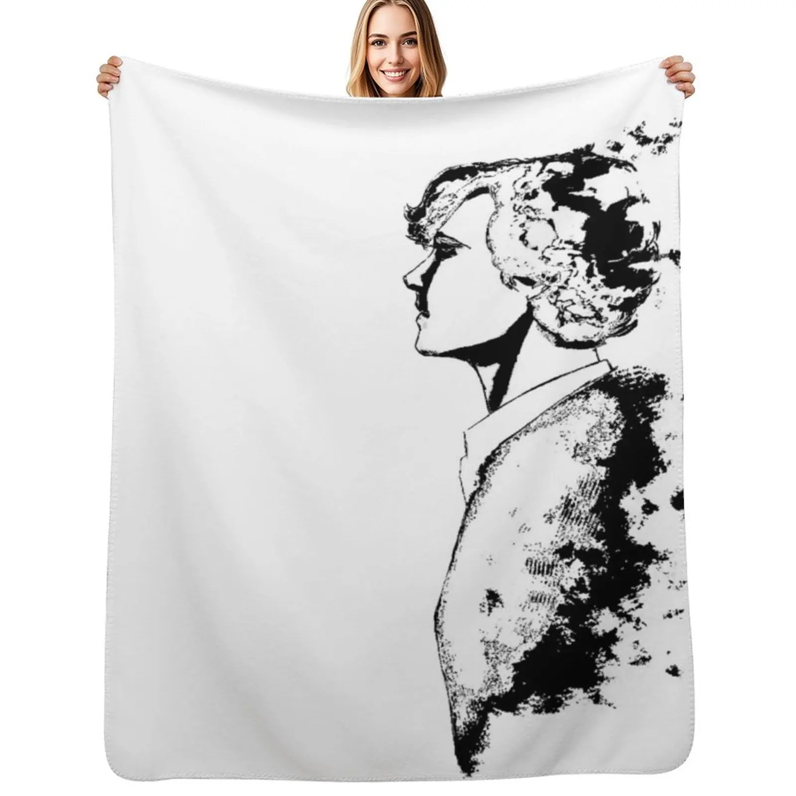 

Benedict Silhouette Throw Blanket Modern Design Soft Blanket for Home Decor