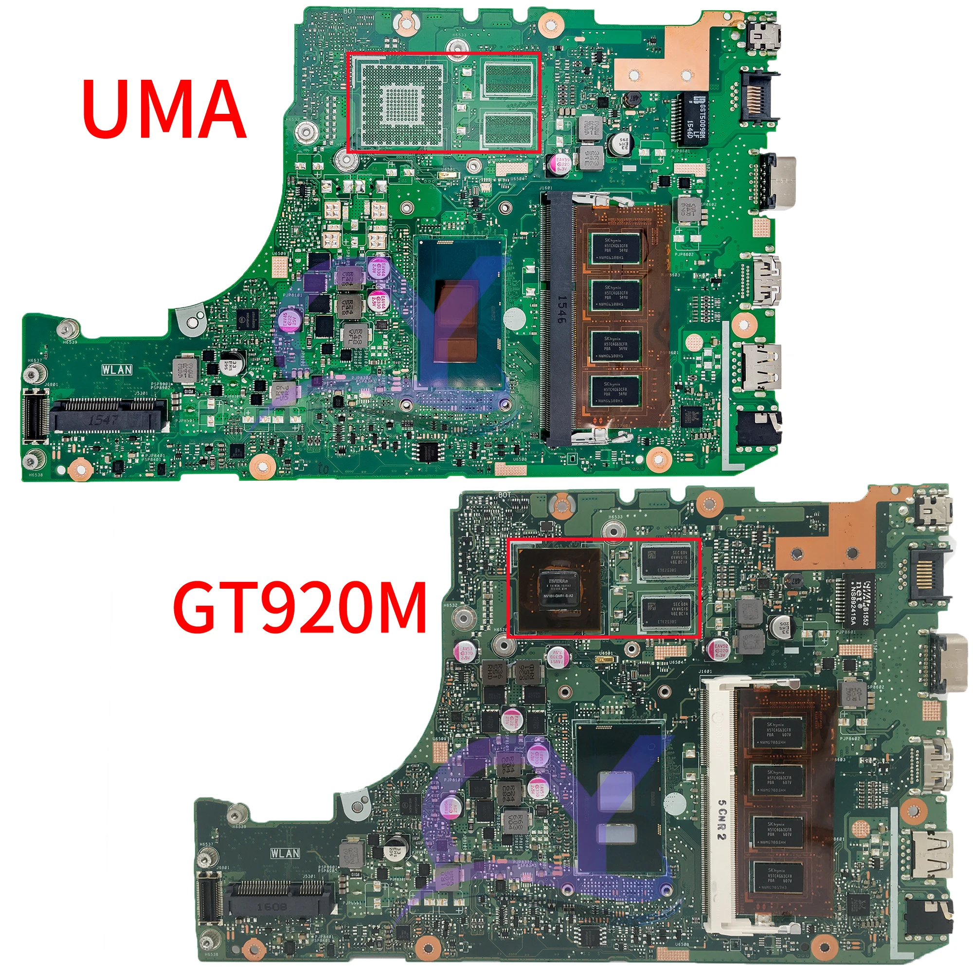 X302UA_UJ Laptop Motherboard For ASUS X302UV X302U X302UA X302UJ Mainboard With RAM 4GB I3-6100U I5-6200U I7-6500U GT920M UMA