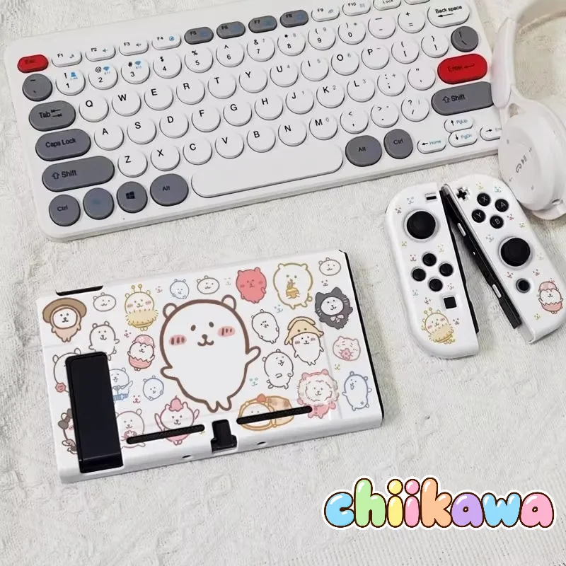 Cute Usagi Chiikawa Joke Bear Hard Protective Case for Nintendo Switch OLED Cartoon Cute Anti-fall Portable Lightweight Hot Gift