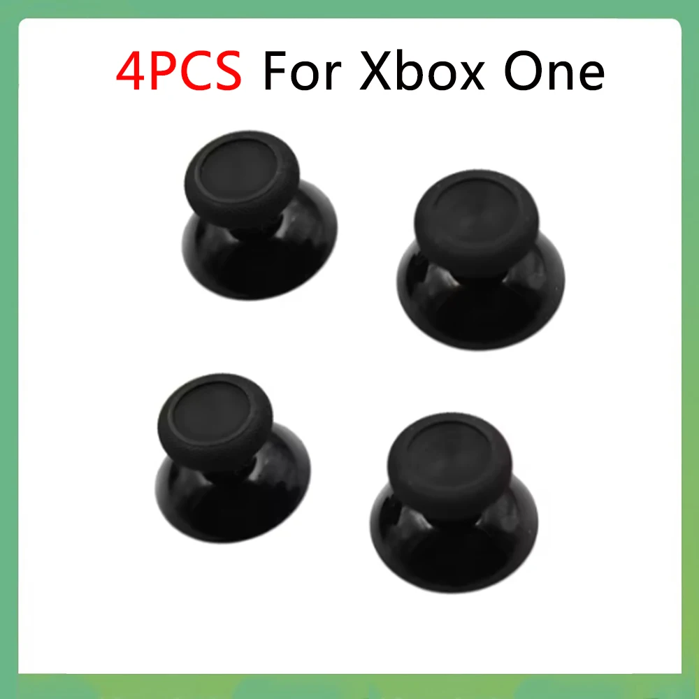 4Pcs For Xbox One Joystick Cap Mushroom Head Black 3D Analog Controller Analogue Thumbsticks Thumb Sticks Repair And Replacement