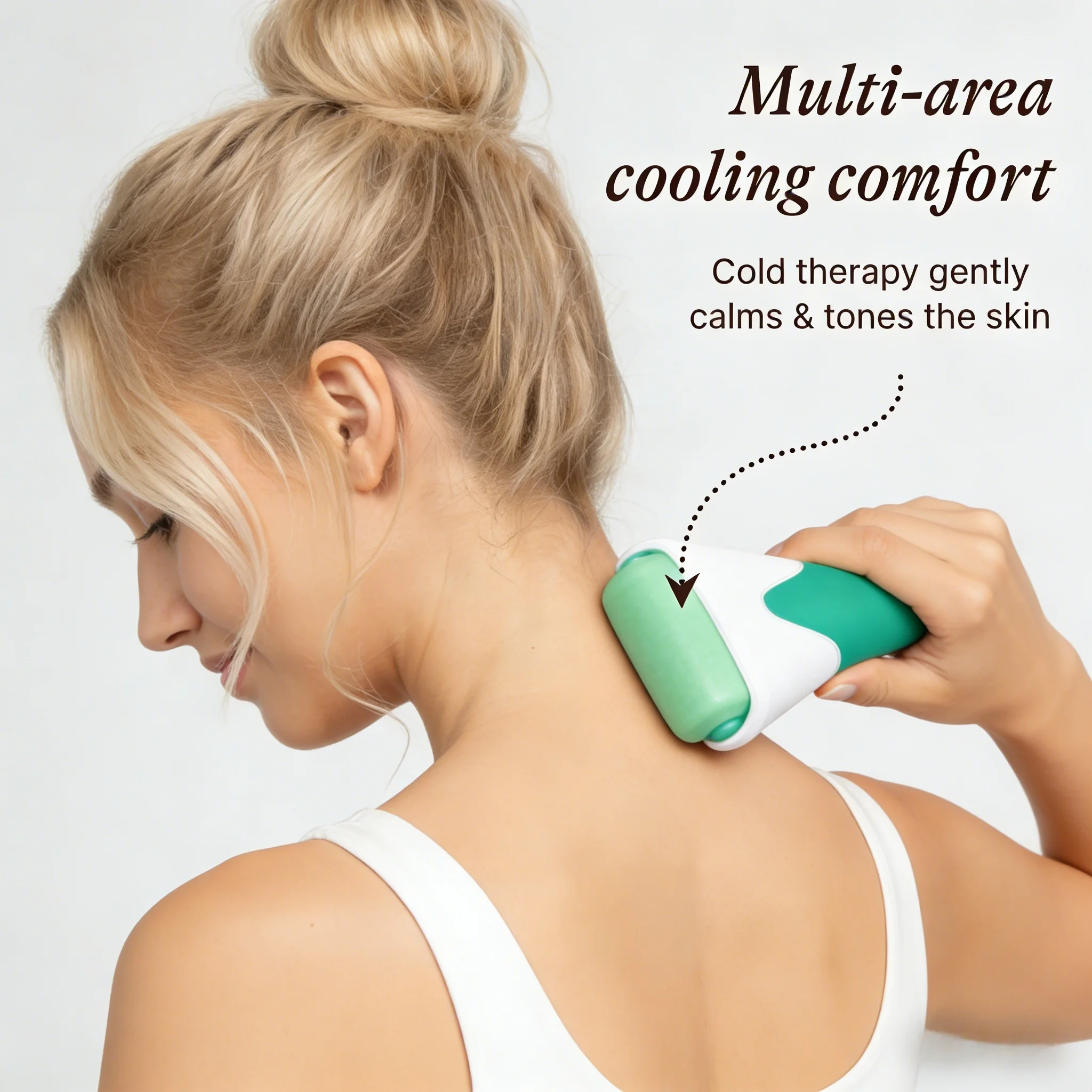 Rouleau de glace pour le visage et les yeux, soulagement des yeux gonflés, réducteur de rides, masseur Facial, outil de soins de la peau, appareil de beauté, thérapie par le froid