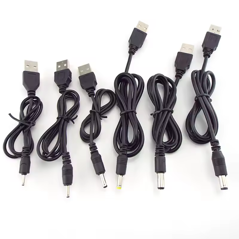 USB To DC 3.5*1.35mm 2.0*0.6mm 2.5*0.7mm 4.0*1.7mm 5.5*2.1mm 5.5*2.5mm Plug Jack DC 5V Power Extension Cable Connector - Image 4