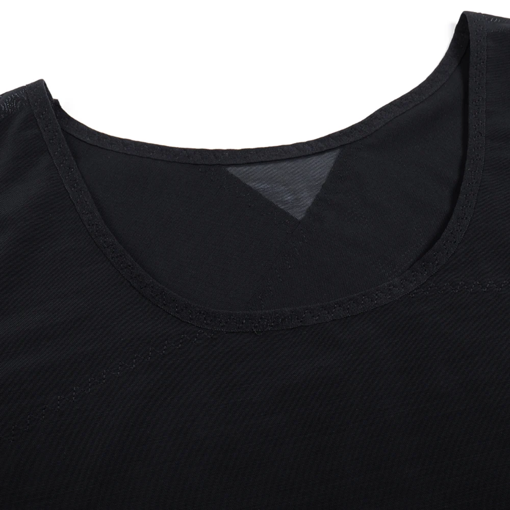 Men's Tummy Control Compression Vest, Breathable Mesh Slimming Shaper, Sleeveless Shirt for Sports Daily Wear