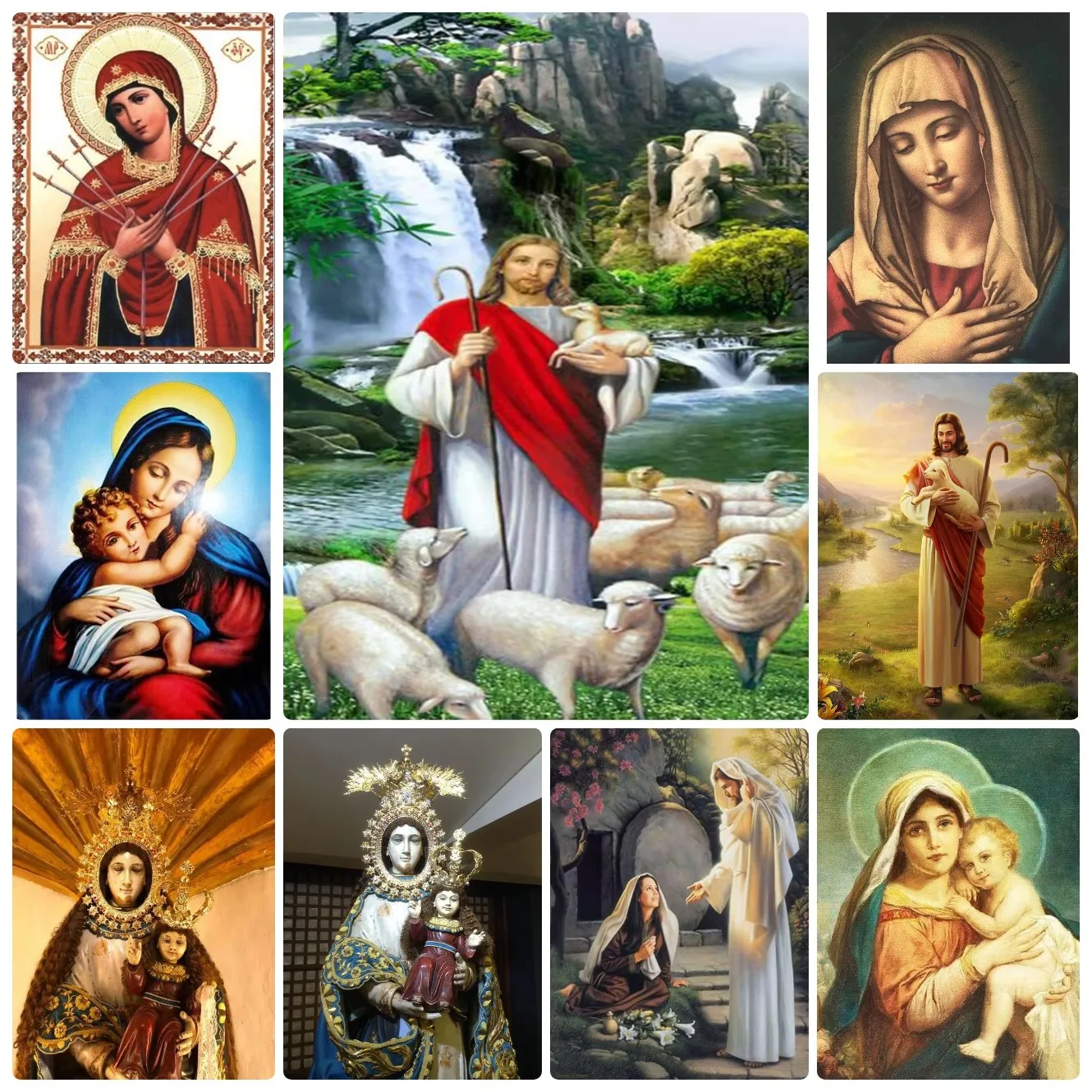 

Jigsaw Puzzles Virgin Mary Jesus Religion Portrait Home Decor Adults Puzzle Games Family Fun Puzzles Educational Gift