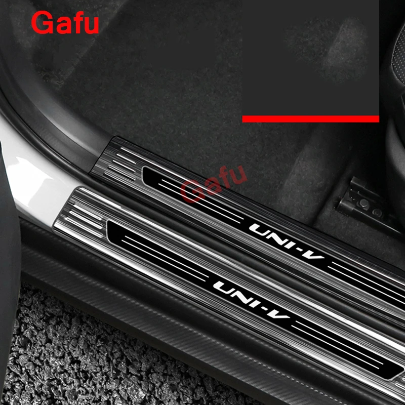 

For Changan UNIV UNI-V 2020-2022 Car Welcome Pedal Stainless Steel Door Sill Kick Scuff Plate Guard Trim Interior Accessories