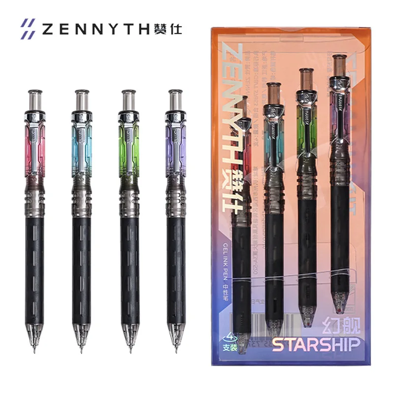 

Zennyth Phantom Ship Dark Night Series Gel Pen Trendy Cool High Appearance Anti Slip Grip 0.5 Quick Drying Black Ink CS Pen Tip