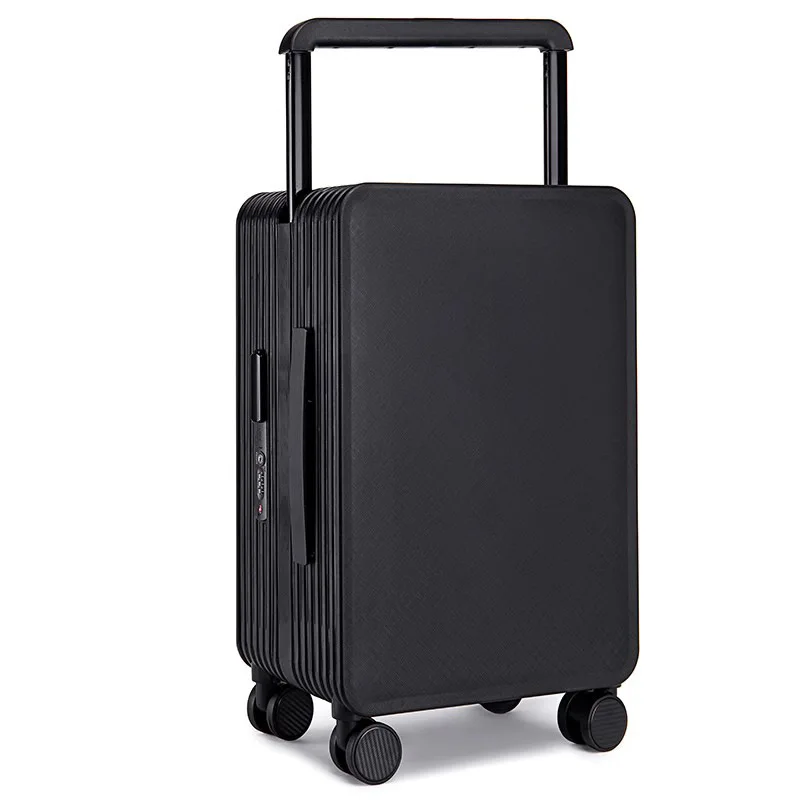 New center mounted wide pull rod luggage, stylish and stylish, with high aesthetic value and large capacity travel password box