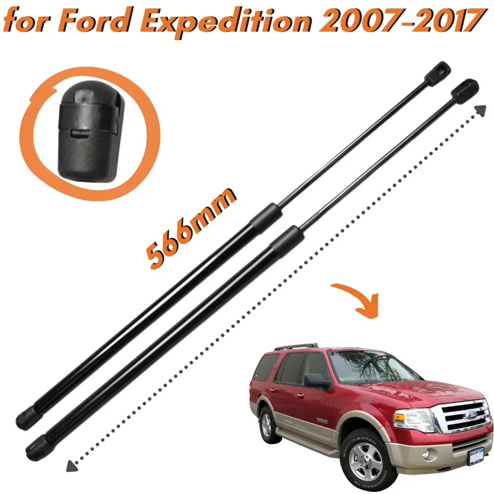 Qty(2) Trunk Struts for Ford Expedition Sport Utility 2007-2017 566mm Rear Tailgate Boot Lift Support Gas Spring Shock Absorber