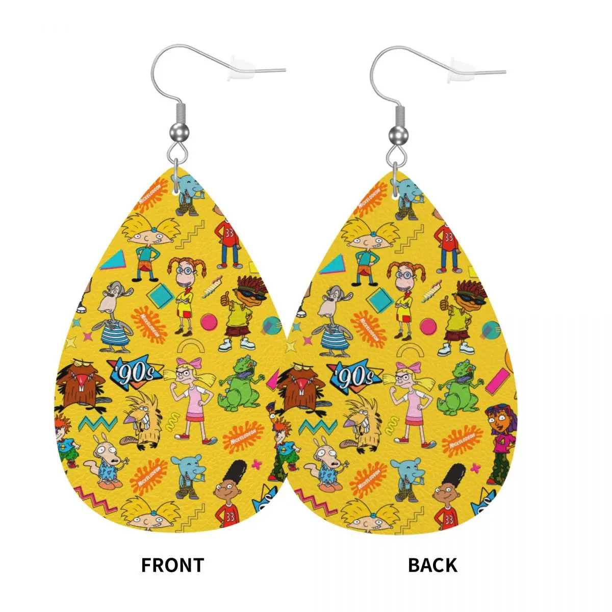 مخصص R-Rugrats Go الأقراط الجلدية البرية للنساء استرخى أقراط مجوهرات اكسسوارات #3