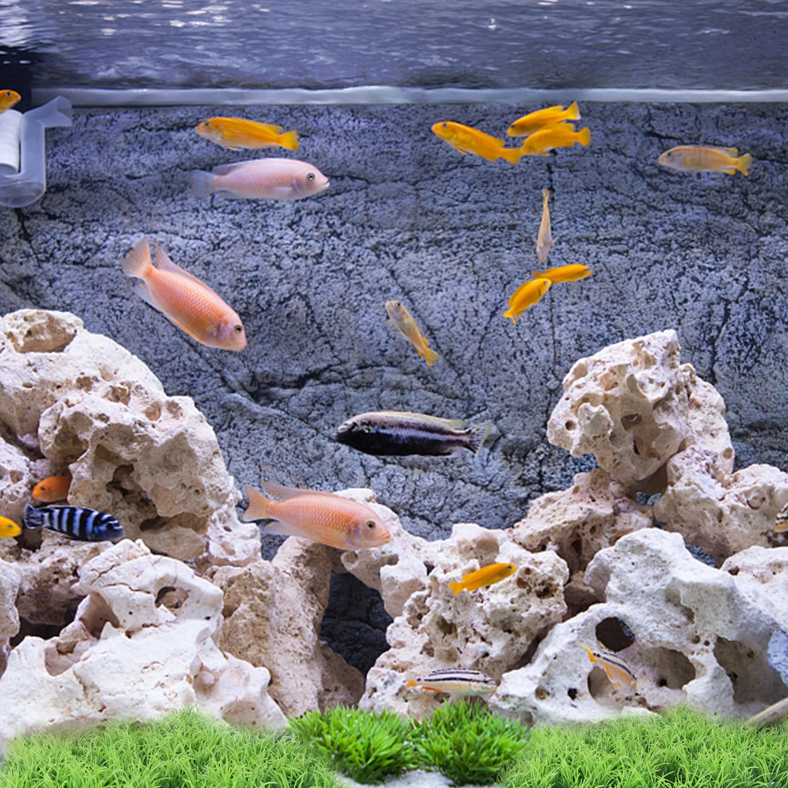 

2pcs Plastic Aquatic Grass Model Aquatic Grass for Fish Tank Decor Micro Landscape Adornment Pet Supplies Bedroom Office