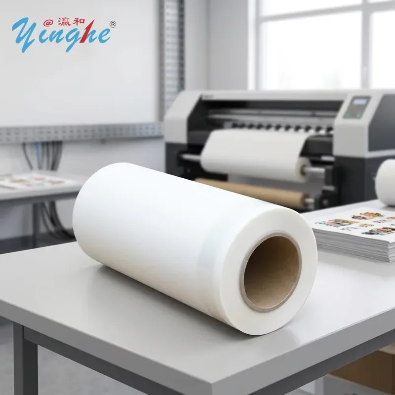 Factory Wholesale Hot Peel Double Sided Matte PET Film 30cm 60cm Roll for DTF Printer Heat Transfer T Shirt Textile Printing
