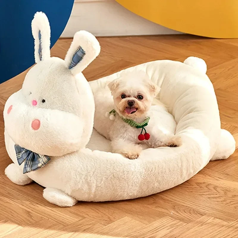 

Kennel Autumn and Winter Warm Dog Bed Small Dog Teddy Nest Mat Christmas Cat Nest Sofa Four Seasons Universal Pet Accessories