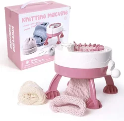 22 Needles Knitting Machine, Smart Knit Loom Machine Manual Rotating Kit with Row Counter, for Adults Kids DIY Knitting Toy