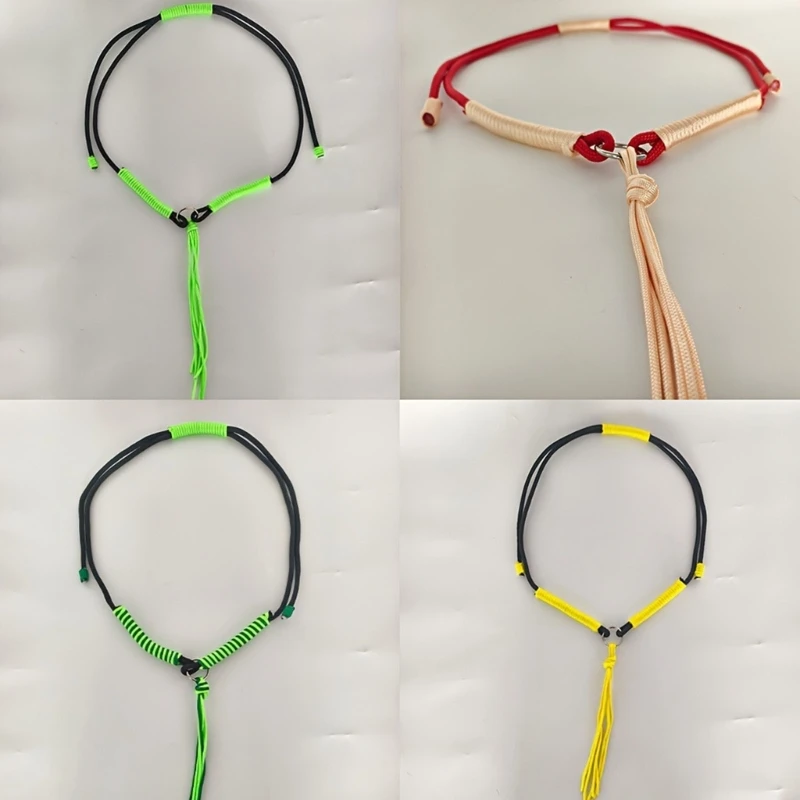 Decorative Horse Neck Rope for Riders, Braided Nylon Equestrian Grab Strap with Tassels Detail for Training and Display JOME