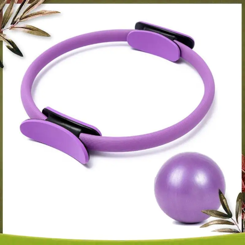 Pilates Ring Set, Magic Circle, Explosion-Proof Pilates Mini Ball, High Elastic Resistance Band, Yoga Wheat Tube Ball Multi-Purp