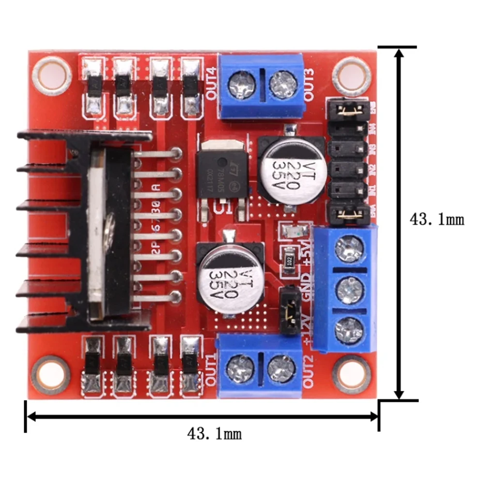 

N35R_L298N Module Dual H-Bridge Stepper Motor Driver Board Module 2A/25W,