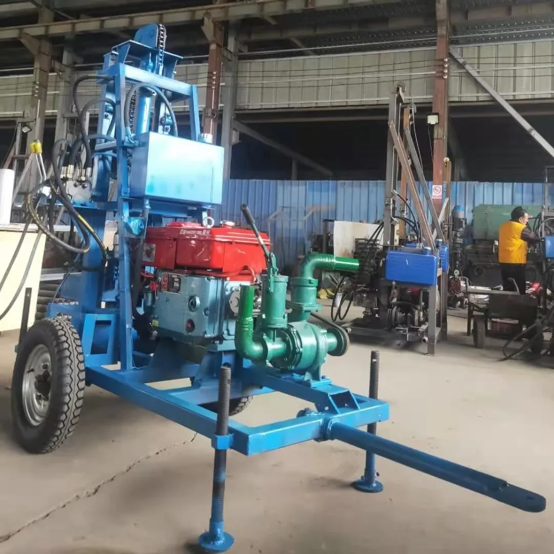 Easy Operate Small Hydraulic Water Well Drilling Rig Machine for Geological Exploration Shallow Well Drilling