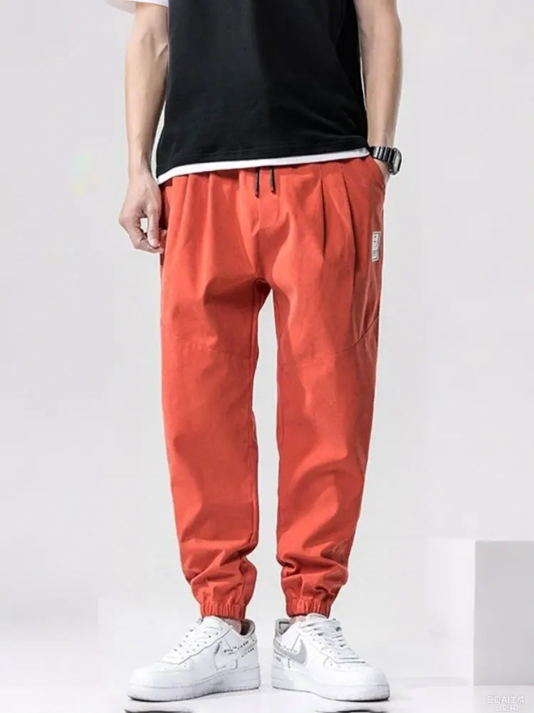 Thicken Casual Jogger Pants Men Warm Harem Trousers Sport Tech Fleece Running Gym Sweatpants Male Autumn Winter Motorcycle Pant
