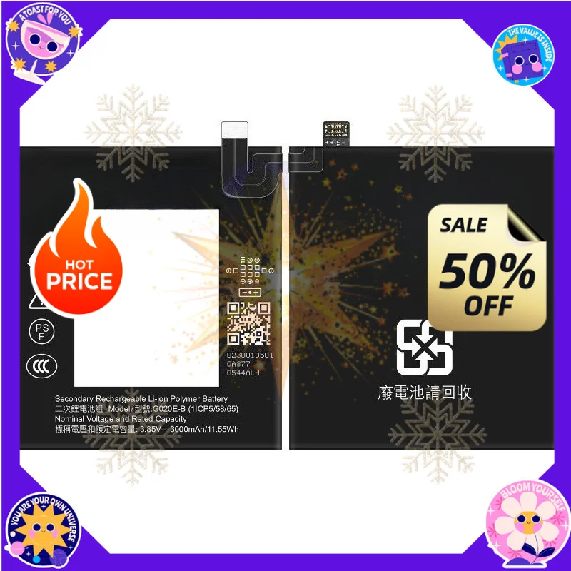 SWZY High Quanlity G020E-B 3.85V 3000mAh Replacement Battery For Google Pixel 3A Mobile Phone Batteries