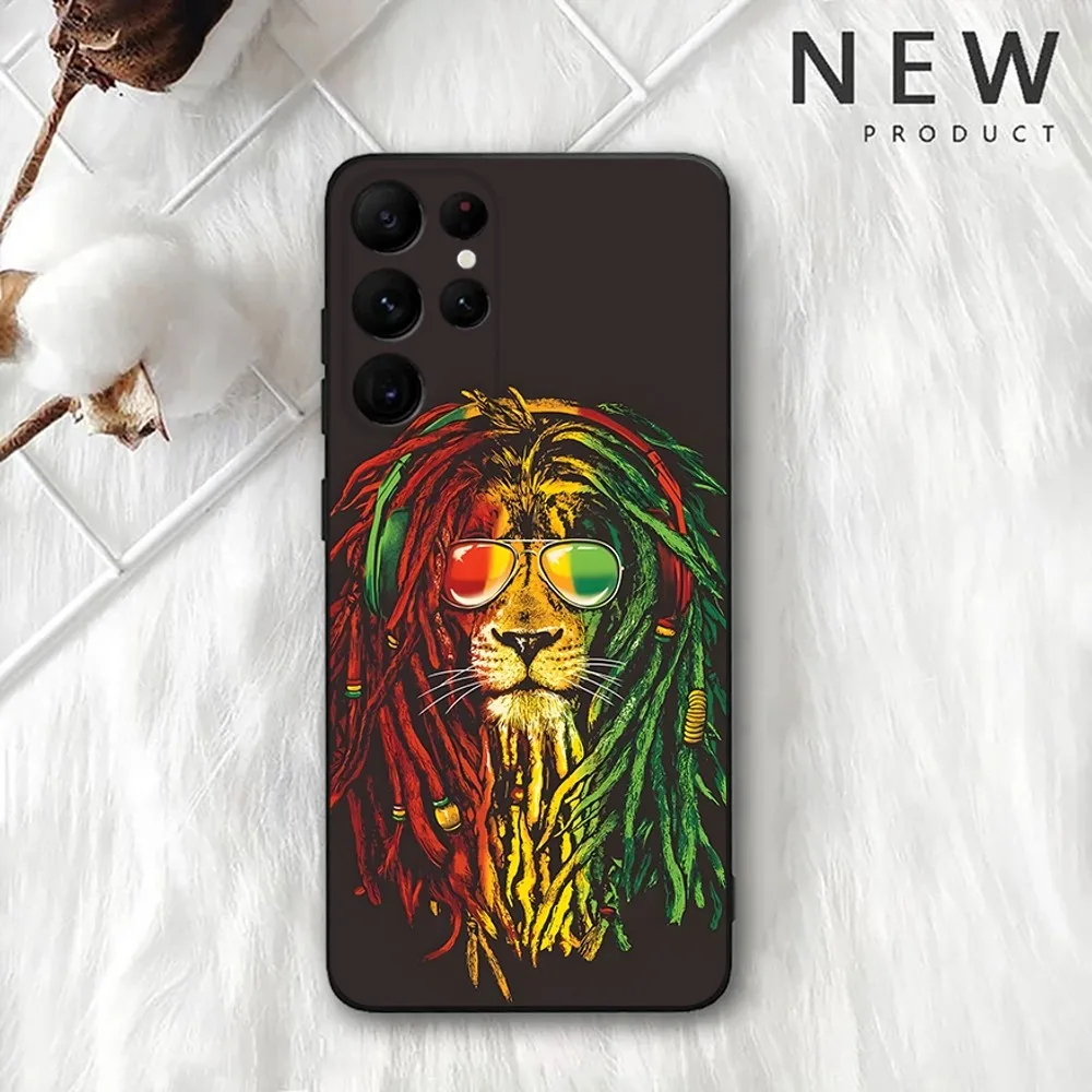 Bob Marley Rasta Lion  Phone Case For Samsung Galaxy A20,A21s,A22,A31,A32,A52,A53,A72,73,A80,A91 Soft Black Cover