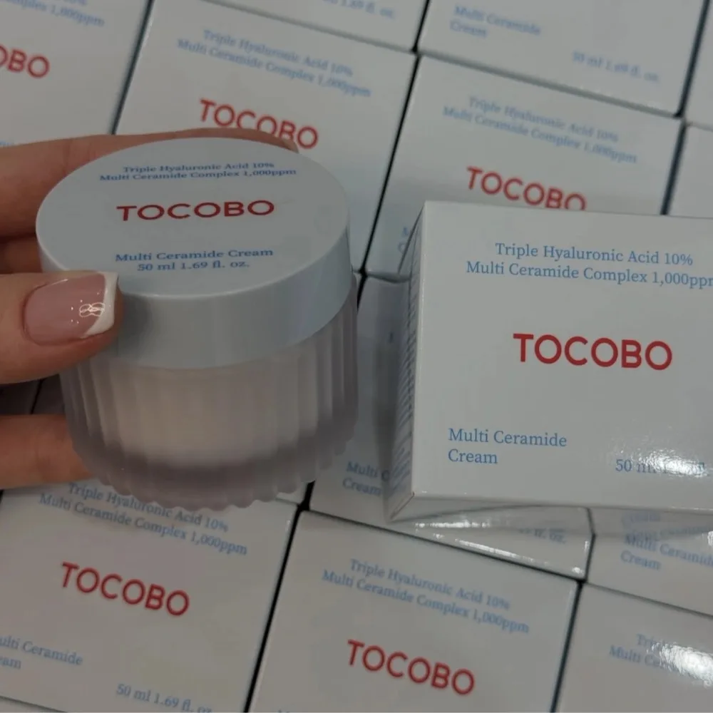 Tocobo-crema multiceramida, 50ml, Triple ácido hialurónico, complejo de ceramida, reparación de la piel sensible, barrera, crema hidratante intensa