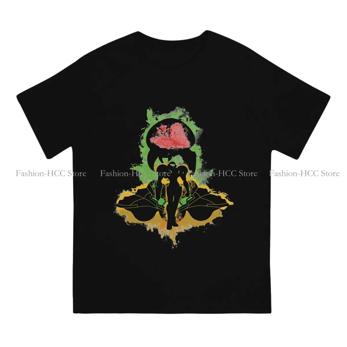 Zebes Conflict Unique Polyester TShirt Metroid Samus Aran Game Top Quality Creative Graphic  T Shirt