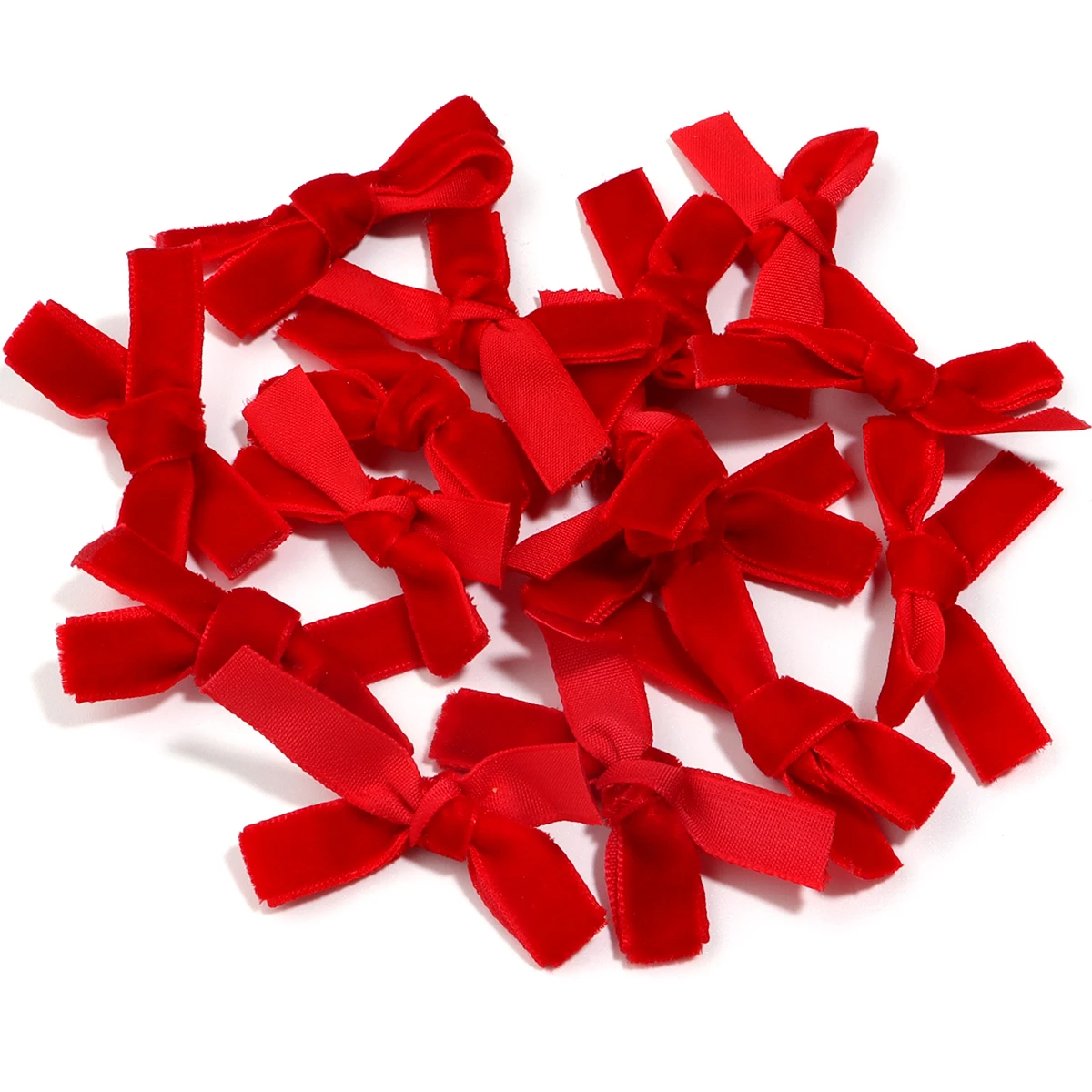 10 Stück einseitige Samt-Schleifen zum Binden, rosa Schleifen, kleine Größe, Satinband, Schleife, Blumenhandwerk, Dekoration, Handarbeit, DIY-Party-Dekoration – Detail 6