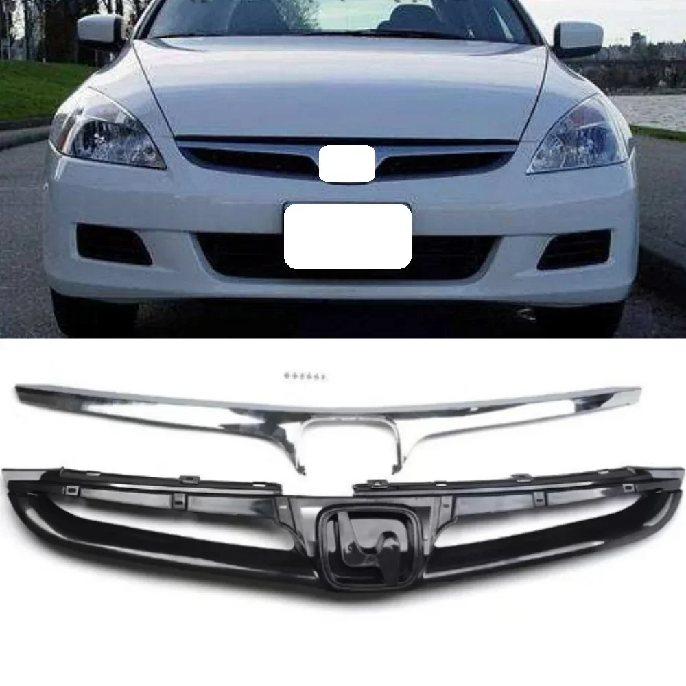 

X-T Front bumper grille ventilation network for Honda Accord 2003-2007 USA version