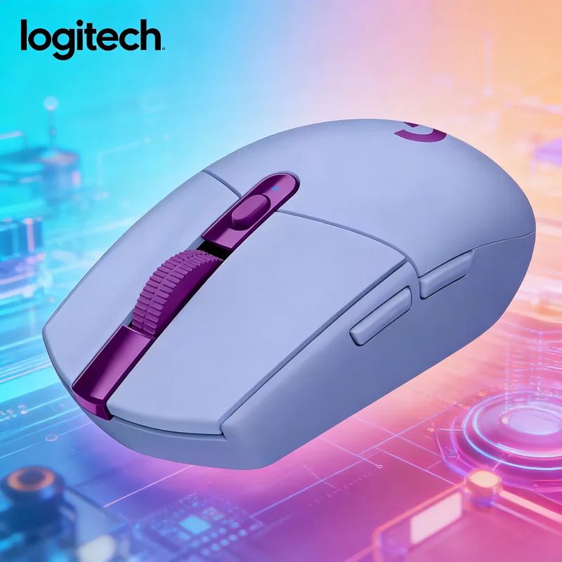 

Беспроводная двухрежимная профессиональная игровая мышь Logitech G305, с четкими цветами, любимая многими геймерами, черная мышь, белая мышь