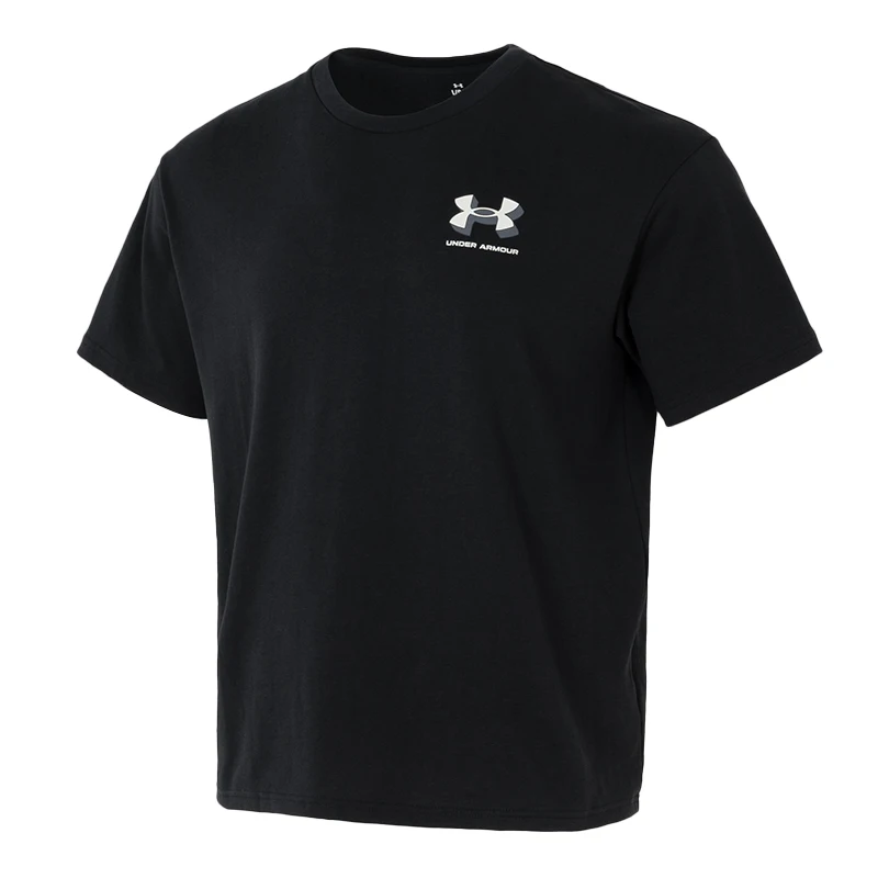 

Мужская футболка Underarmour, спортивная одежда, фитнес-тренировки, глажка, простой мягкий и удобный дышащий топ с короткими рукавами 1387285-001