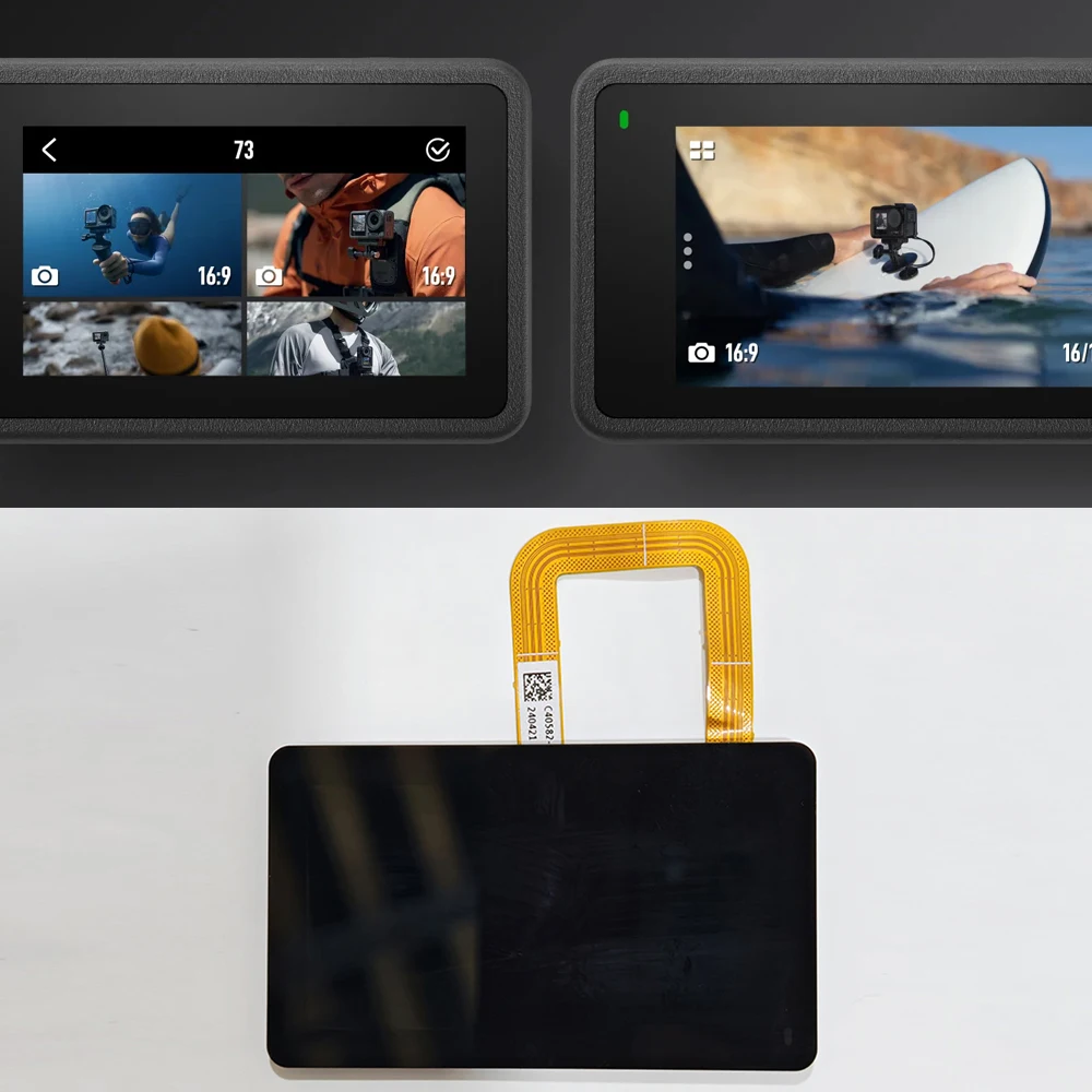 Für DJI Osmo Action 4 Hinten Touchscreen LCD Bildschirm Montage 1,56-zoll Ersatz für Action4 Kamera Hinten Bildschirm display Teile