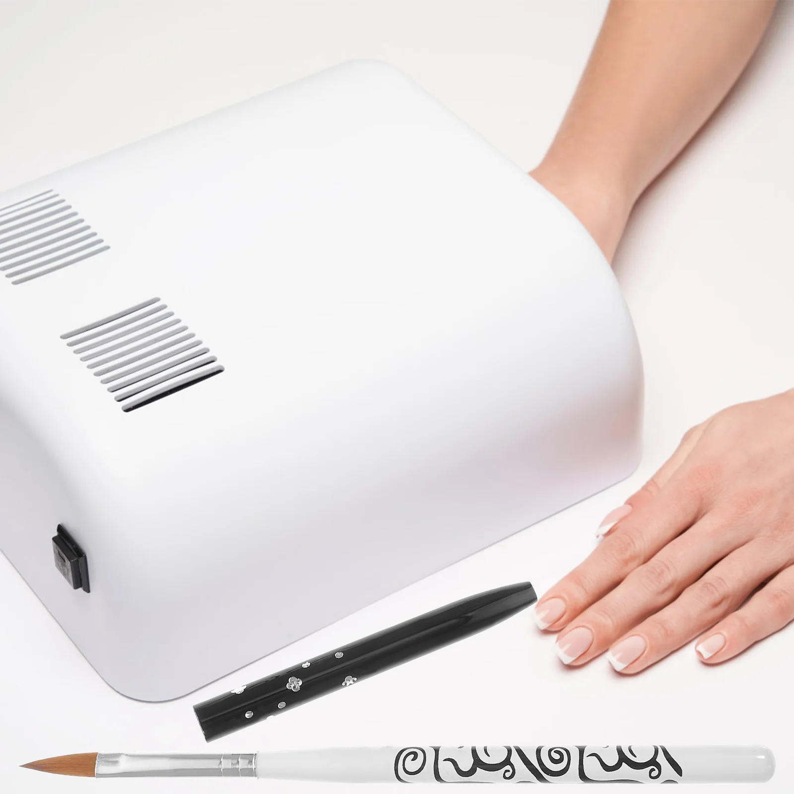 

Съемная акриловая кисть для дизайна ногтей, портативная, легкая, легко чистящаяся, для кутикулы, для любителей «сделай сам», не профессиональная работа