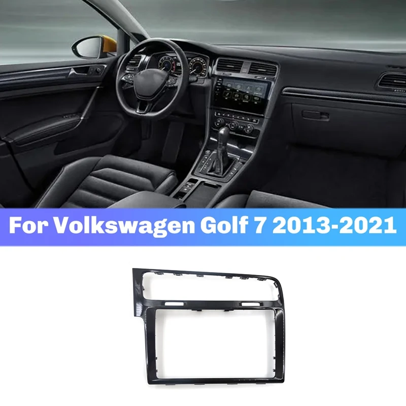 8 Inch Glass Screen Frame For Volkswagen Golf 7 2013-2021 Console Center GPS Navigation Panel Cover Trim Frame