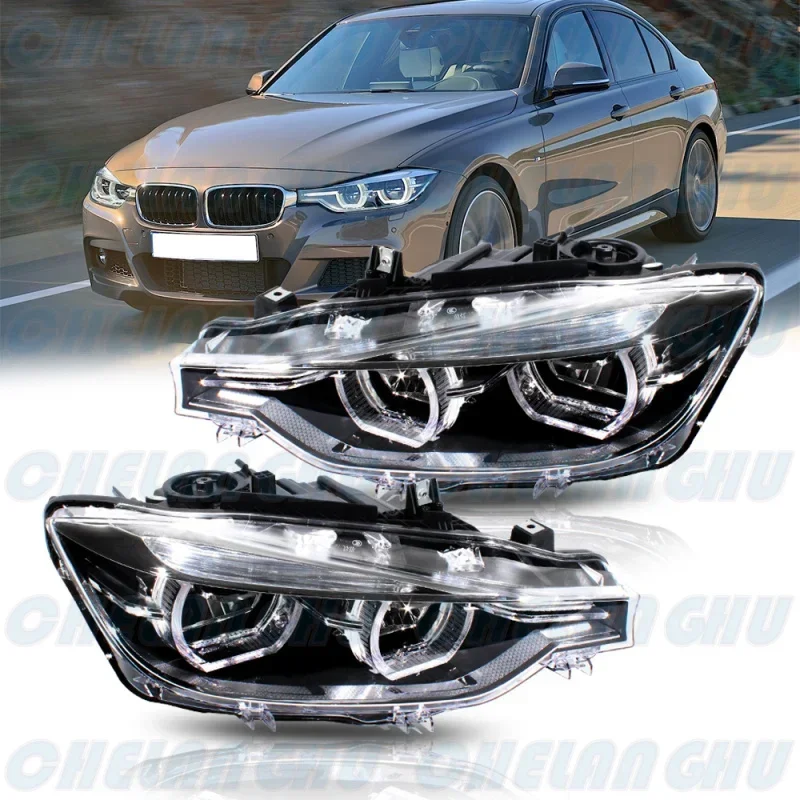 

LED HeadLight For BMW F30 LCI 318i 320i 330i 340i 2016 2017 2018 2019 US Version 1 Pair Front HeadLamp DRL Without Module