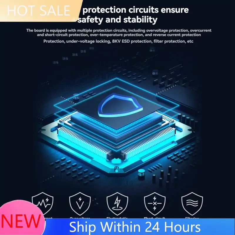 ~【IN  Stock】7-CH Industrial USB 2.0 Port Expansion HUB Adapter With 5V Power For Windows 11/10/8 Linux EU Plug