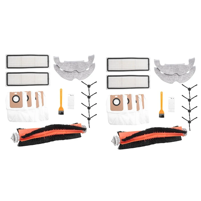 2X For Dream BOT Z10 Pro L10 Plus Vacuum Cleaner Main Brush Filter Side Brush Mop Cloth Dust Bag Accessories Replacement