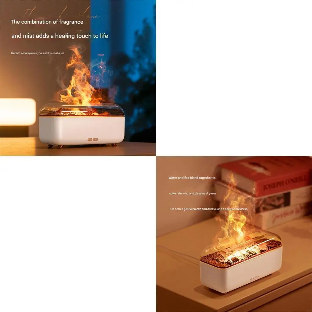 7-Farben-LED-Flammen-Luftbefeuchter-Nebelsprühgerät für die Entspannung Home-Office