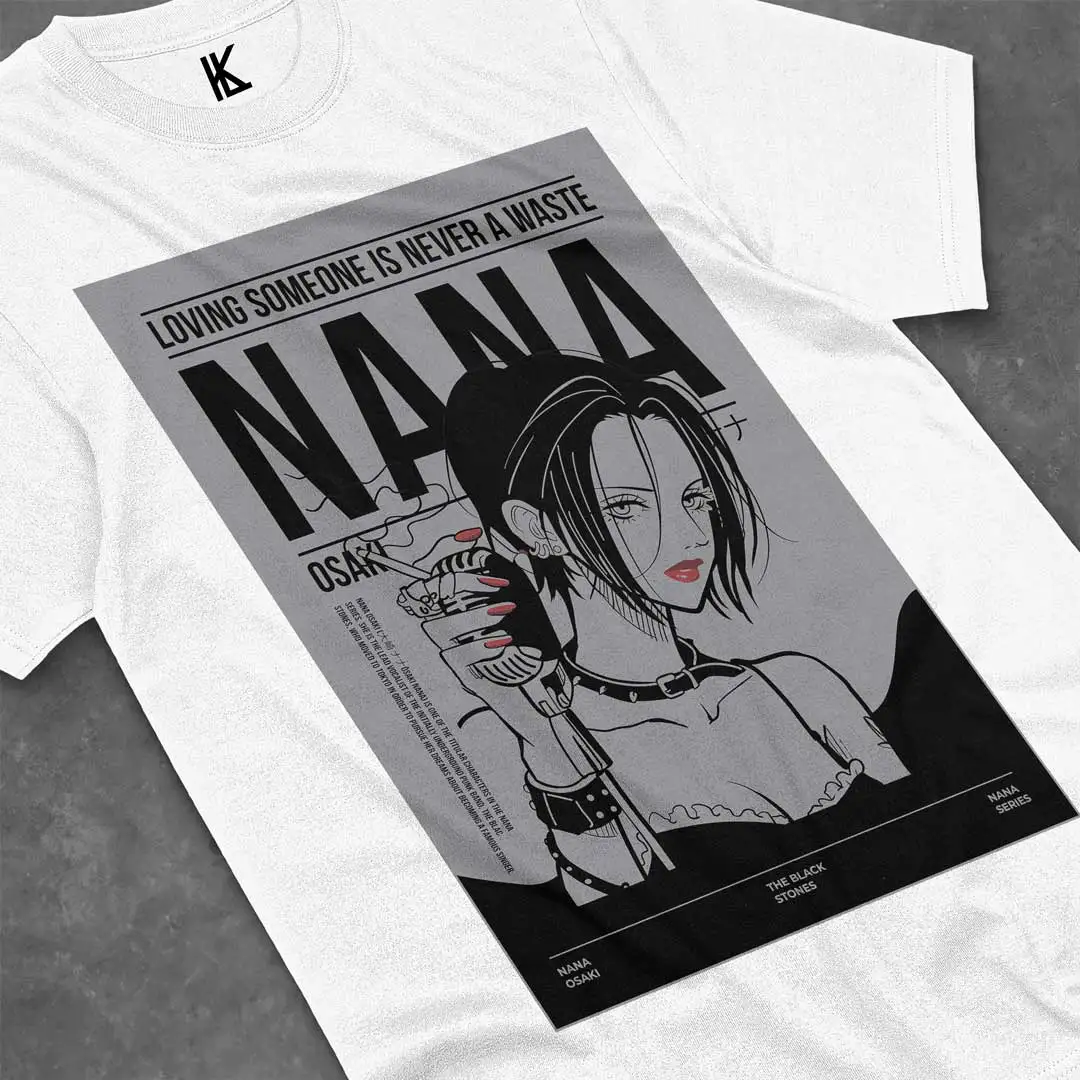 Nana Osaki Unisex T-Shirt,Black Stones Manga Anime Graphic Tee Shirt All Size