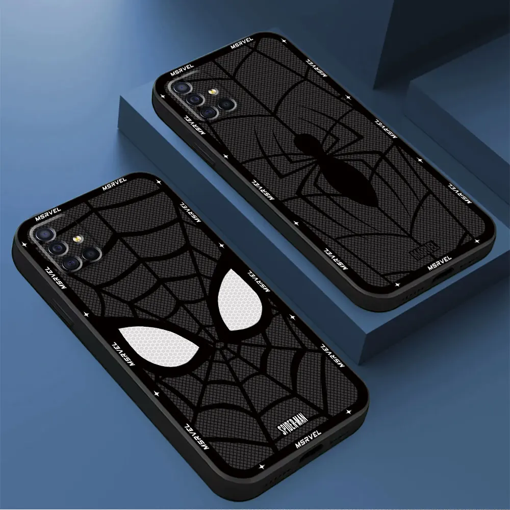 Case for Samsung Galaxy A30 A40 A20e A10e A71 A20 A10 A41 A70 A51 A50 A31 A10s A20s TPU Soft Cover Luxury Marvel Spider Man Bag