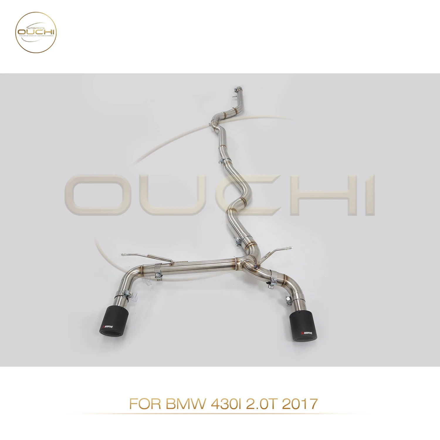 

OUCHI Stainless Steel 304 Exhaust Catback For BMW 430i 2.0T 2017 Without Muffler Valve Pipes Exhaust Auto Tuning System