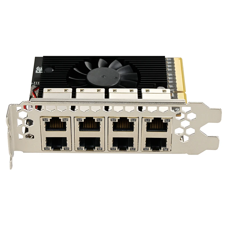 Nouvelle carte réseau RJ45 PCI Express X8, 8 ports, 1G PCIE Gigabit Ethernet, adaptateur 10/100/1000Mbps Alfred RTL8111H, contrôleur de réseau LAN