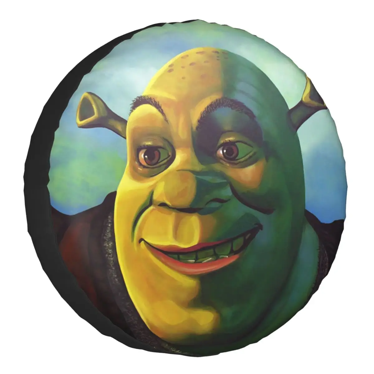 Shrek Comedy Film Spare Wheel Tire Cover for Mitsubishi Pajero Mike Myers Jeep SUV Trailer Vehicle Accessories 14