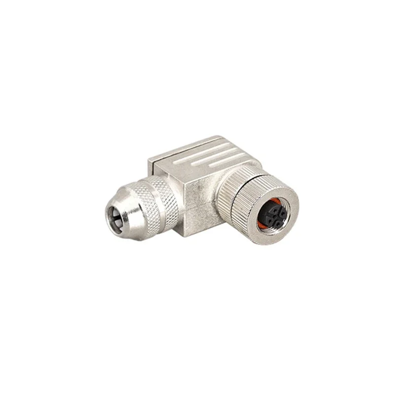 Imagem -02 - Conector de Ancoragem Blindado do Sensor Conjunto Metálico Masculino e Feminino Plugue de Aviação M12 4p p 6p Pinos Pcs 10 Pcs 20 Pcs
