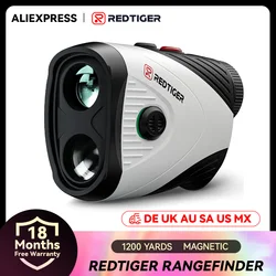 REDTIGER Golf Rangefinder with Slope 1200 Yards Laser Range Finder Golfing 7X Magnification Rechargeable Range Finders