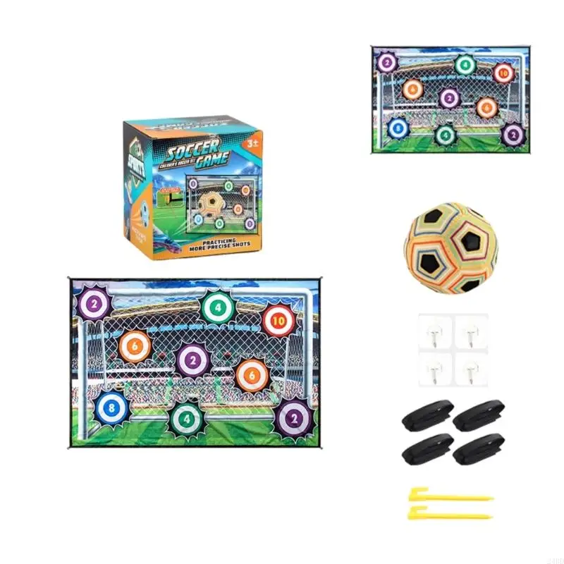 Kids Indoor Outdoor Football Game Mat With Adhesive Spheres For Fun Sports Training And Exercise 24BD