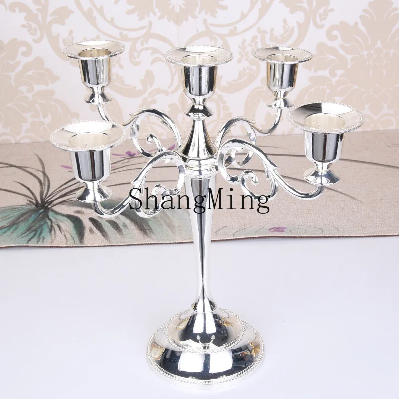 CL candlestick three heads five heads ornament retro romantic wedding props dinner restaurant hotel home decoration