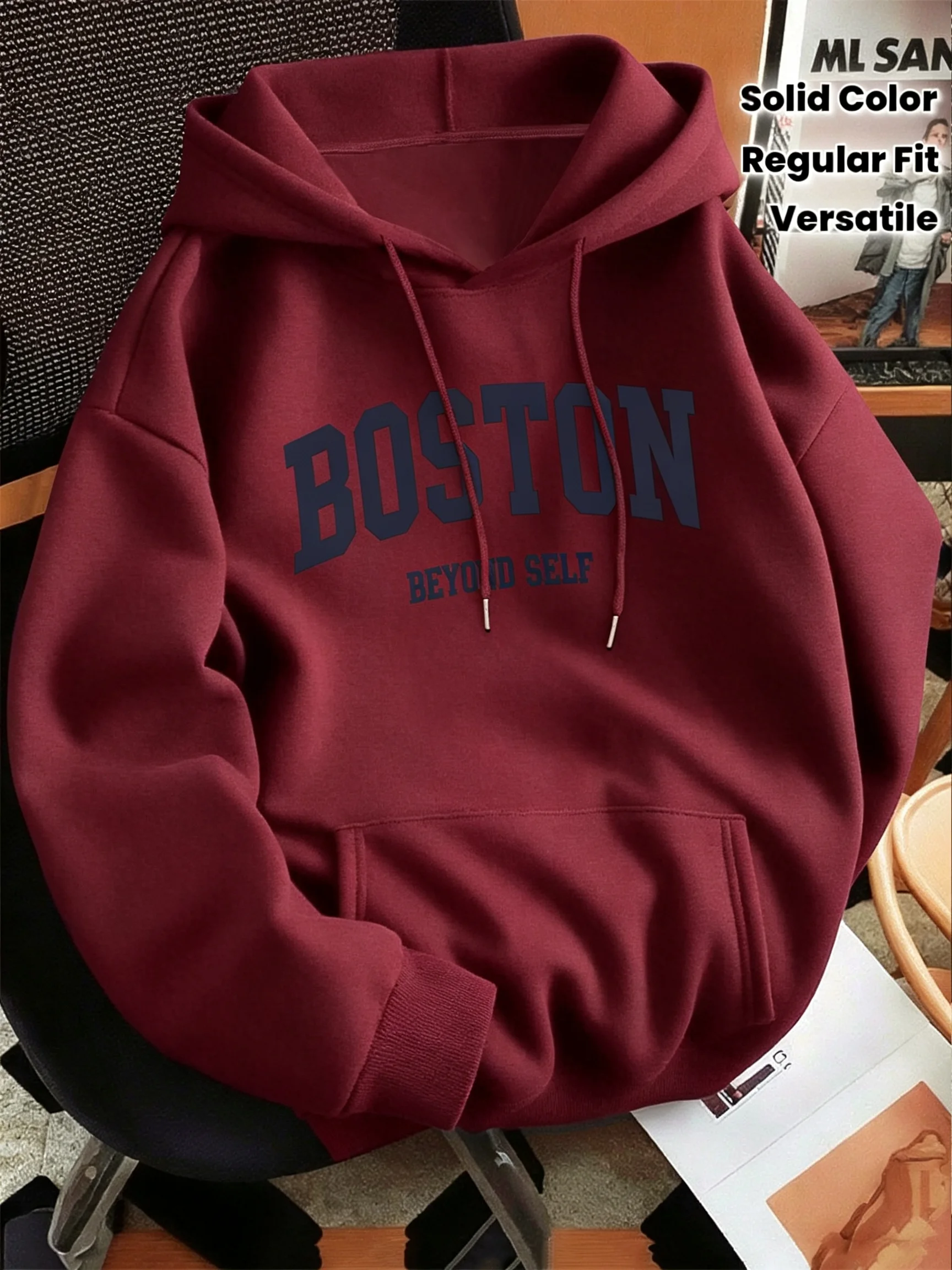 Unisex 2026 Frühling Herbst Grafik-Print Hoodie Pullover Dünner Lockerer Vielseitiger Lässiger Sweatshirt, Mehrere Farben Verfügbar – Detail 10